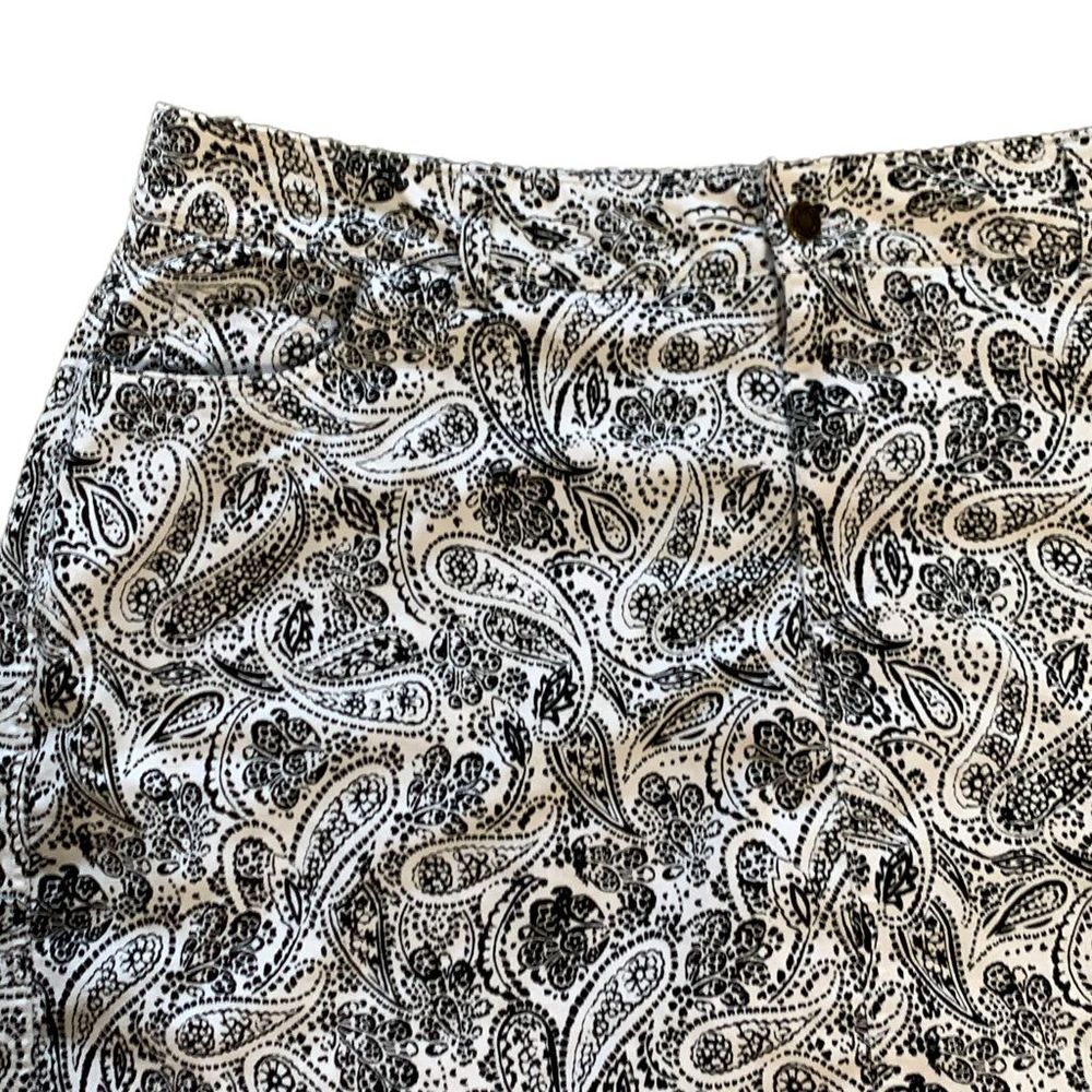 Women Within Black & White Print Skirt Size 22W - Picture 2 of 7